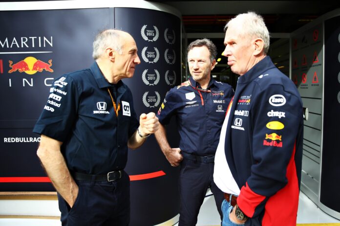 Franz Tost, Christian Horner & Helmut Marko, racingline.hu