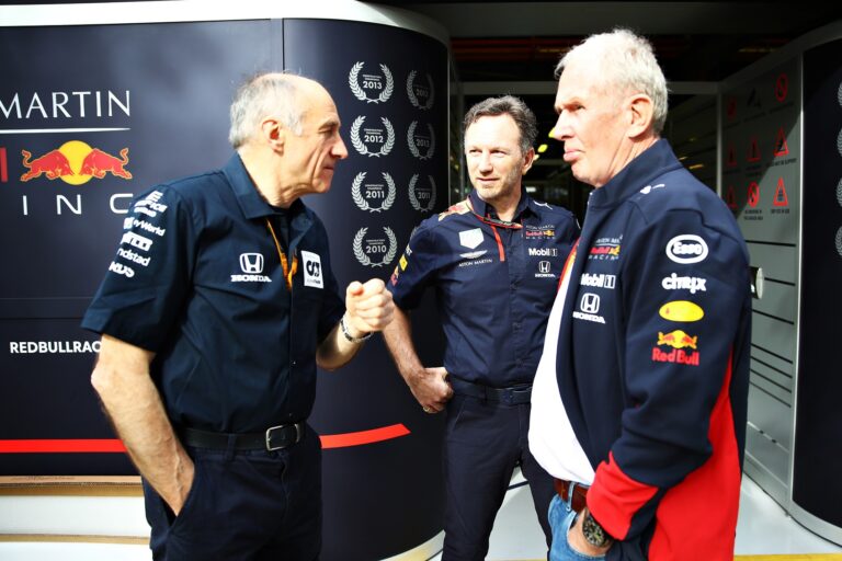 Franz Tost, Christian Horner & Helmut Marko, racingline.hu