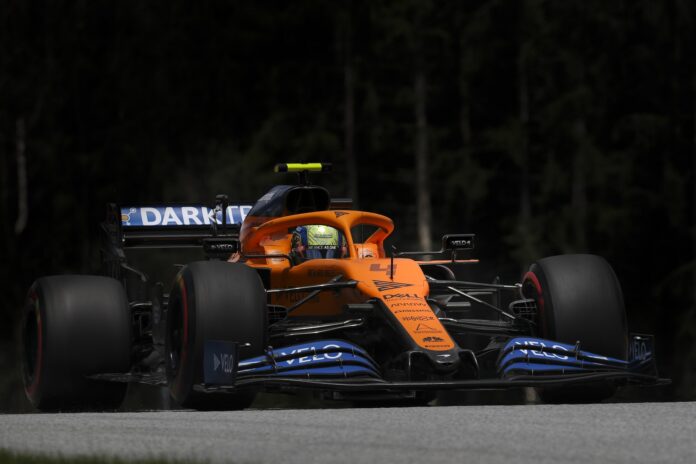 Lando Norris, McLaren, racingline