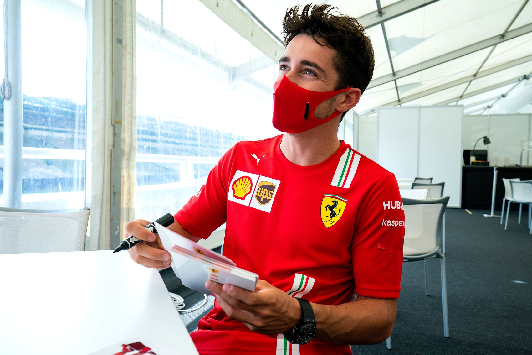 Charles Leclerc, Ferrari, racingline