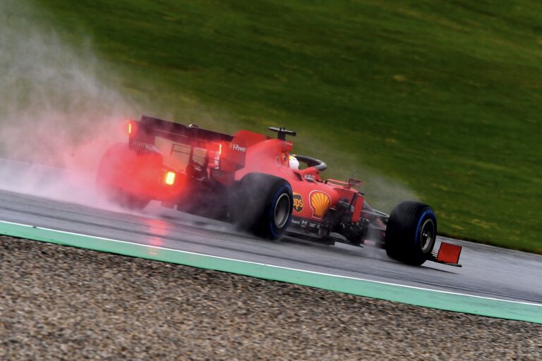 Sebastian Vettel, Ferrari, racingline