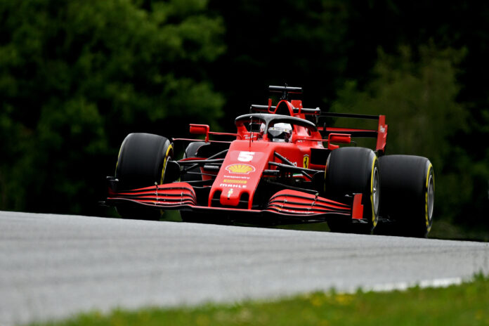 Sebastian Vettel, Ferrari, Spielberg, racingline