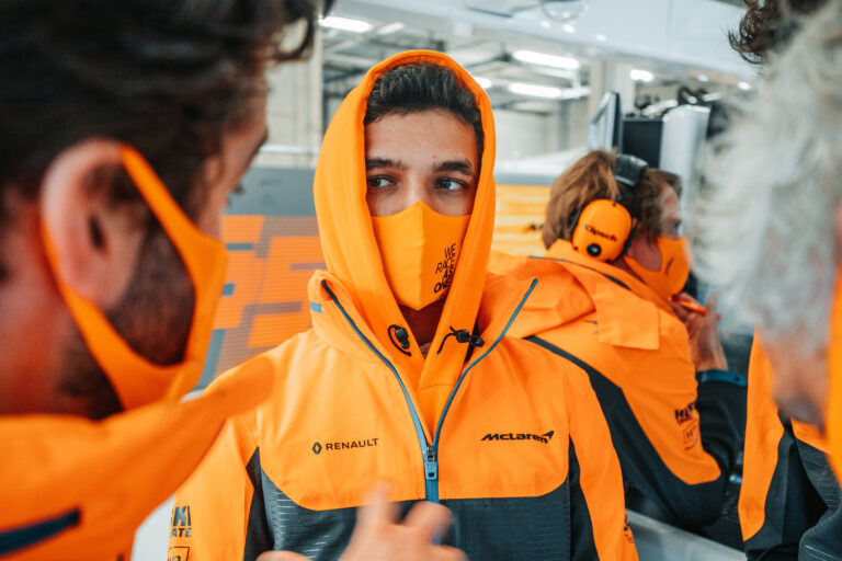 Lando Norris, McLaren, racingline
