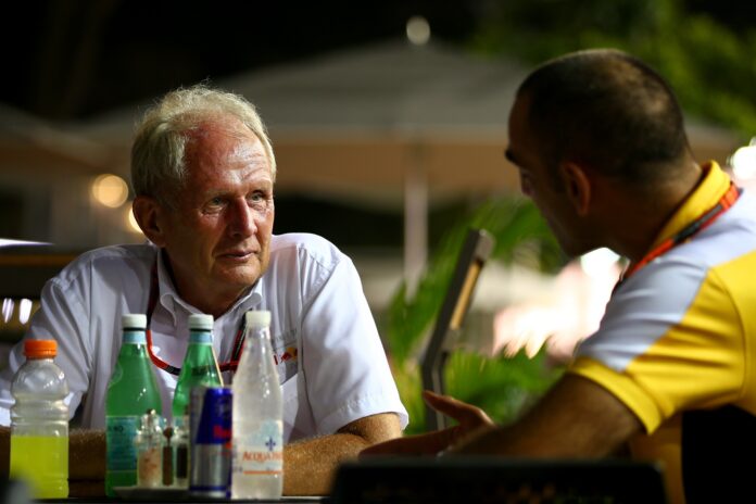Helmut Marko, Cyril Abiteboul, racingline
