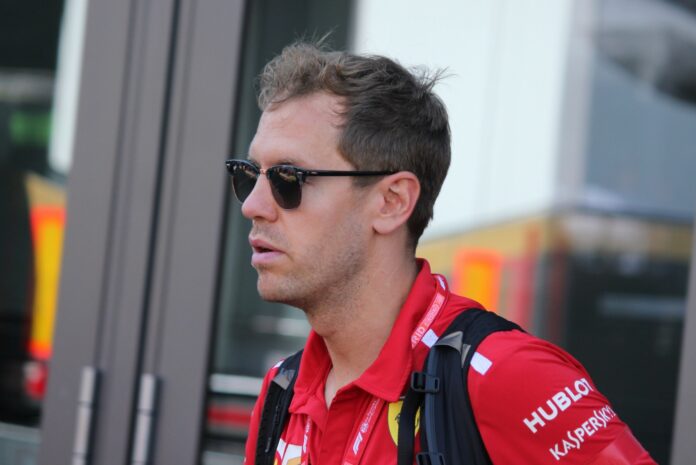 Sebastian Vettel, Ferrari, racingline