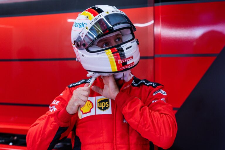 Sebastian Vettel, Ferrari, racingline