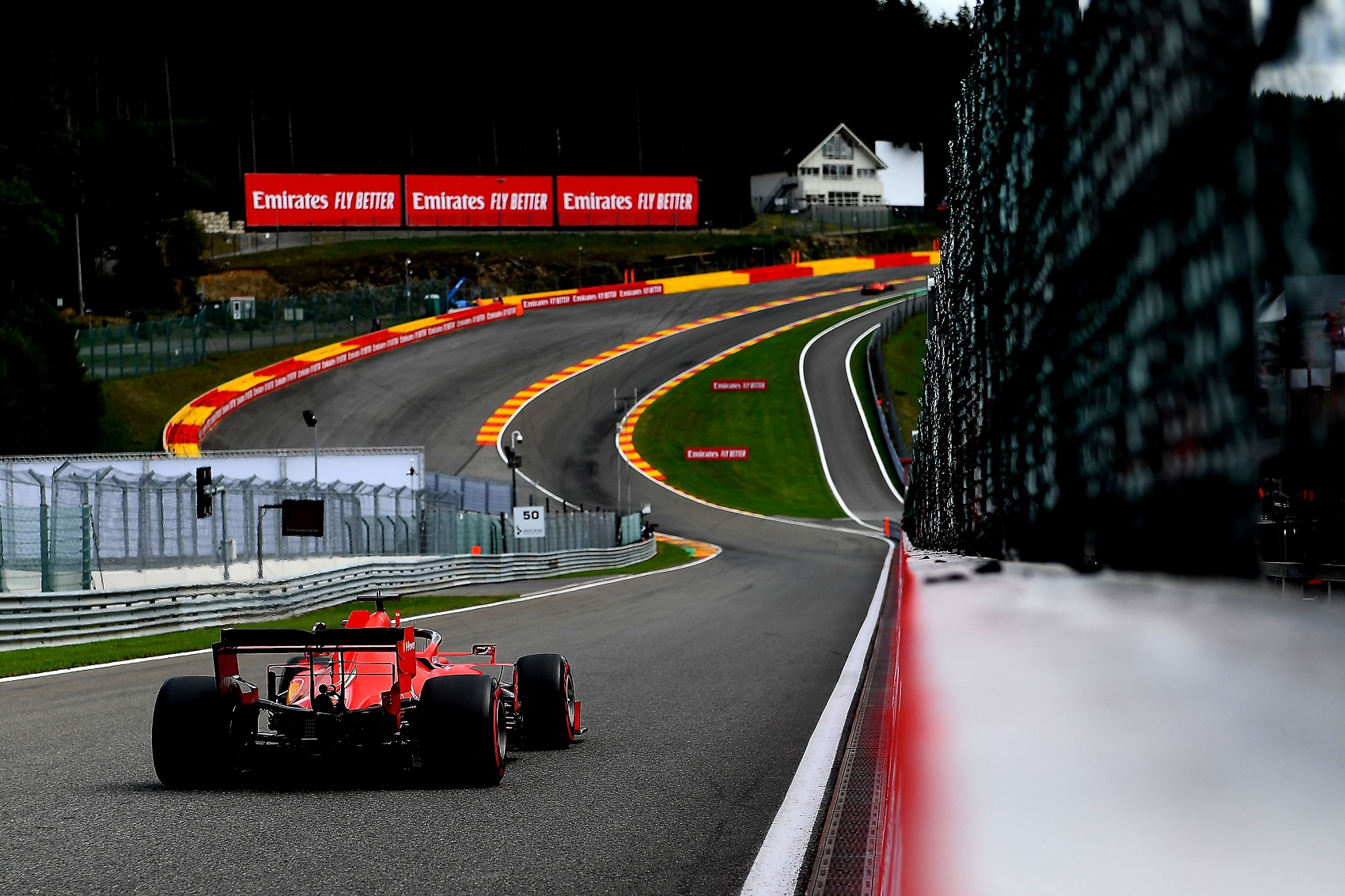 Sebastian Vettel, Ferrari, racingline