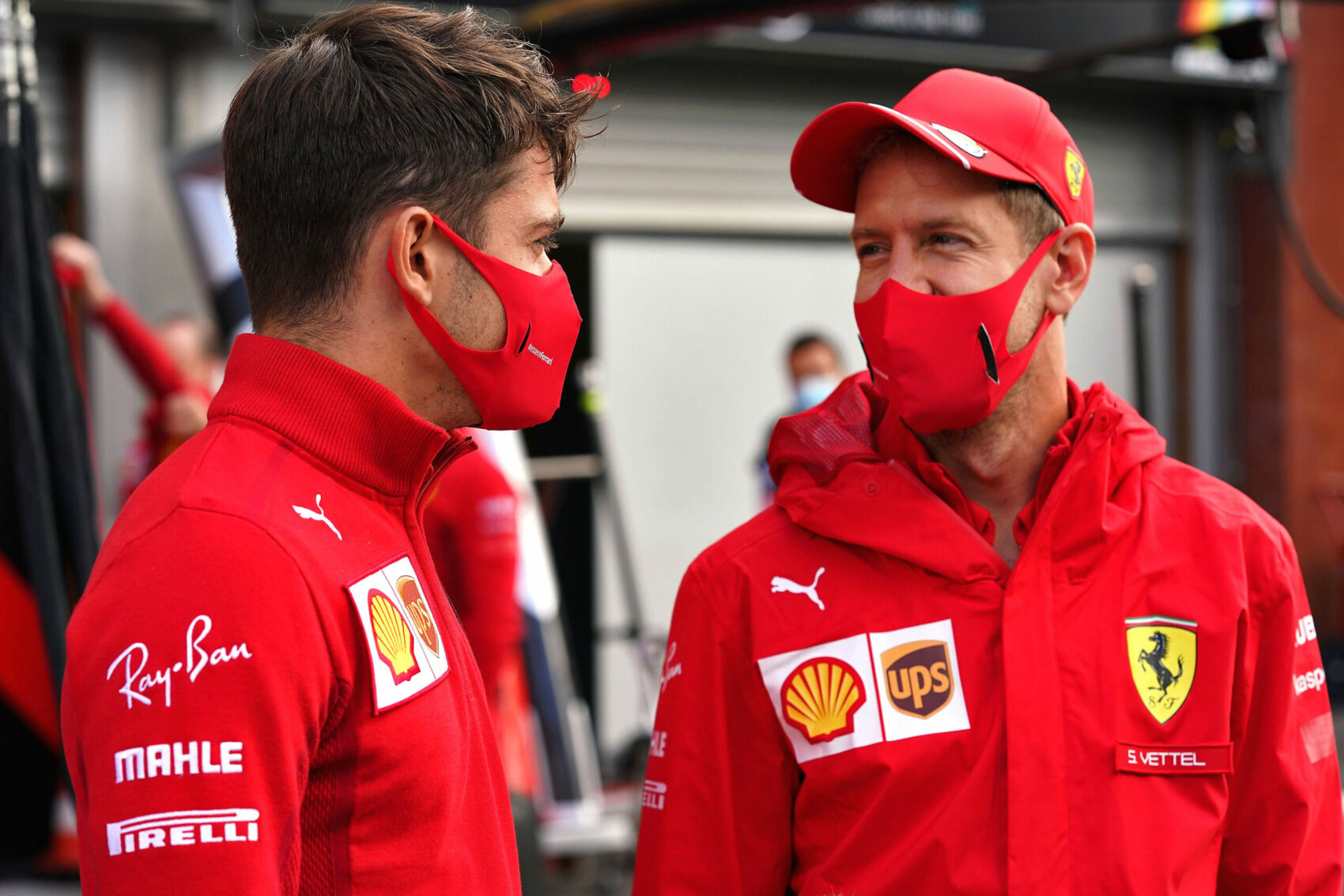 Charles Leclerc, Sebastian Vettel, Ferrari, racingline