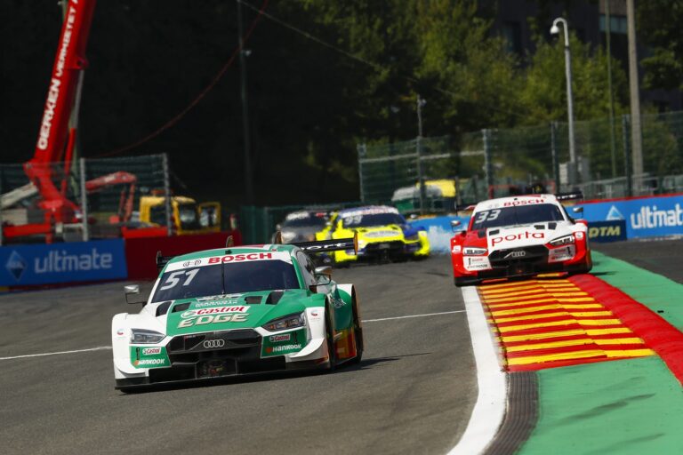 Nico Müller, René Rast & Mike Rockenfeller, Spa-Francorchamps, DTM, 2020, racingline.hu