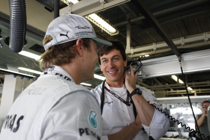 Nico Rosberg & Toto Wolff, Mercedes, racingline.hu