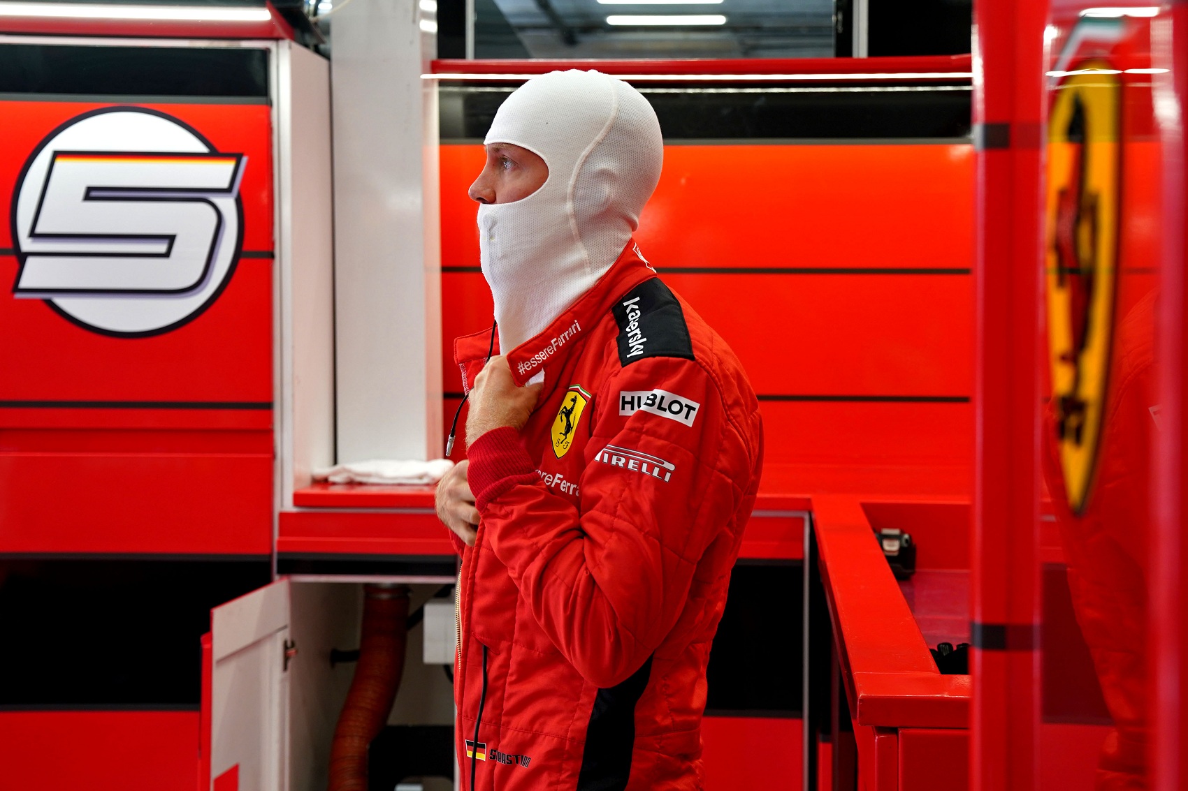 Sebastian Vettel, Ferrari, racingline