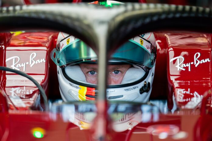 Sebastian Vettel, Ferrari, racingline