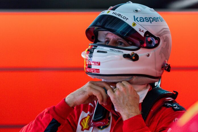 Sebastian Vettel, Ferrari, racingline