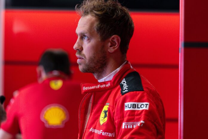 Sebastian Vettel, Ferrari, racingline