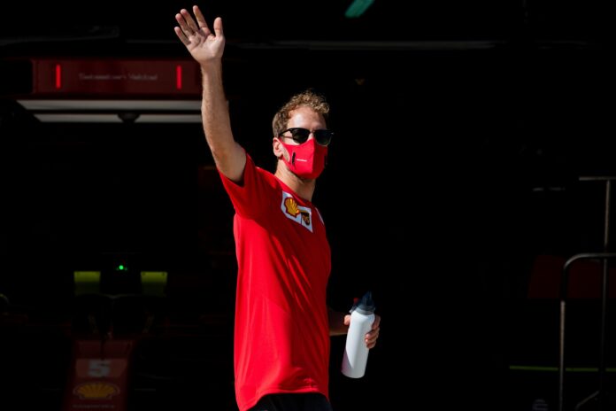 Sebastian Vettel, Ferrari, racingline