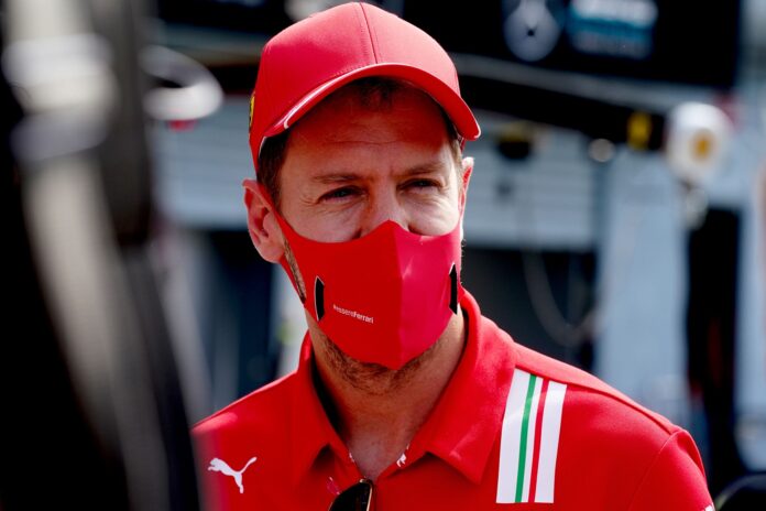 Sebastian Vettel, Ferrari, racingline