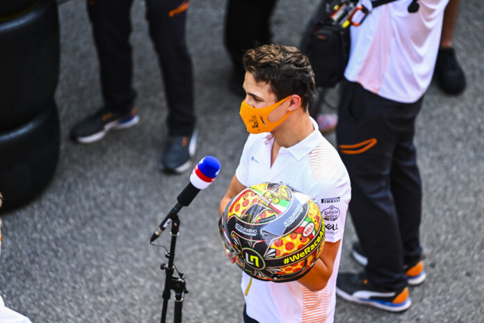Lando Norris McLaren, racingline