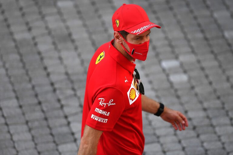 Sebastian Vettel, Ferrari, racingline