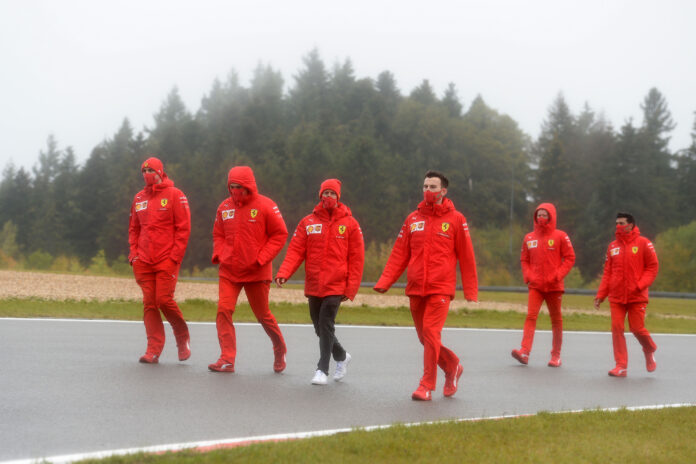 Sebastian Vettel, Ferrari, racingline