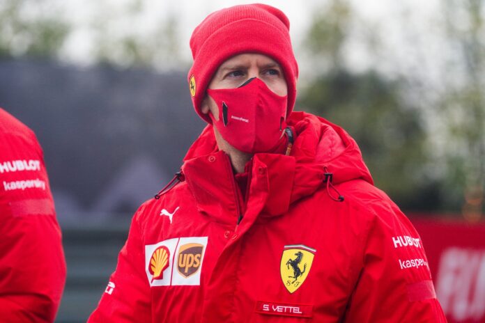 Sebastian Vettel, Ferrari, racingline