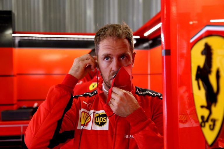 Sebastian Vettel, Ferrari, racingline