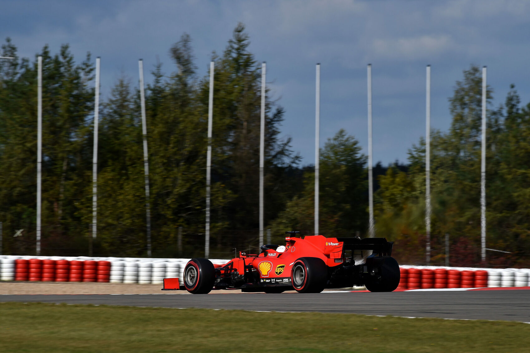 Sebastian Vettel, Ferrari, racingline