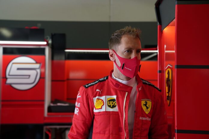 Sebastian Vettel, Ferrari, racingline