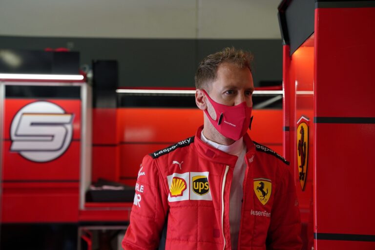 Sebastian Vettel, Ferrari, racingline