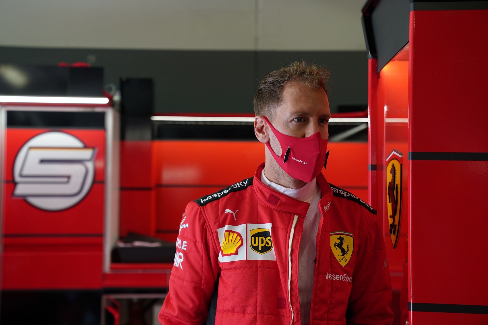 Sebastian Vettel, Ferrari, racingline