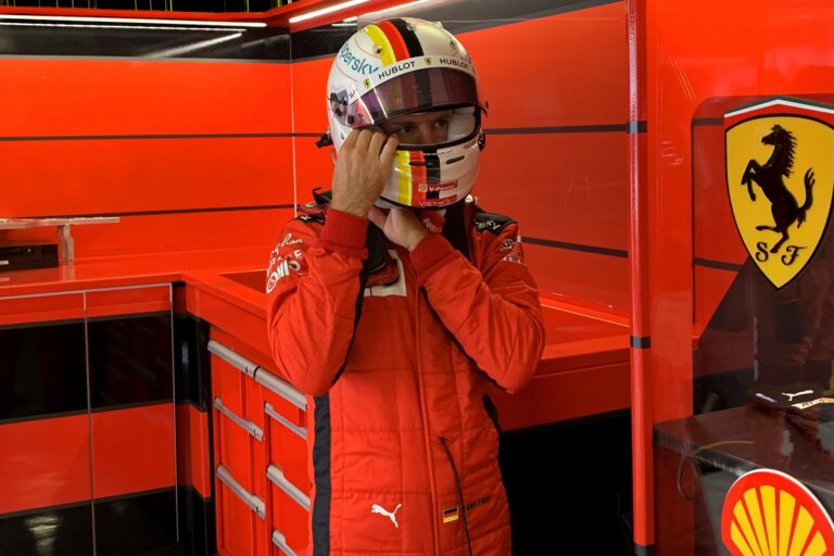 Sebastian Vettel, Ferrari, racingline