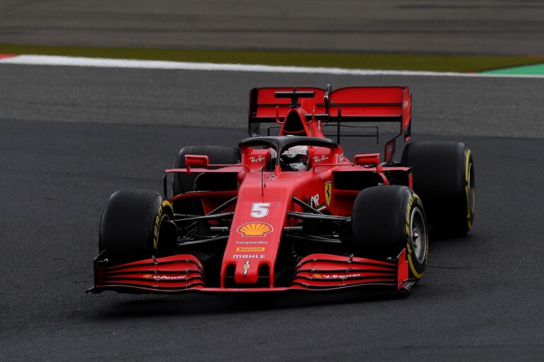 Sebastian Vettel, Ferrari, racingline