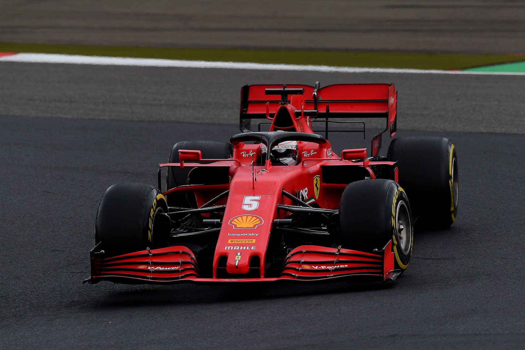 Sebastian Vettel, Ferrari, racingline