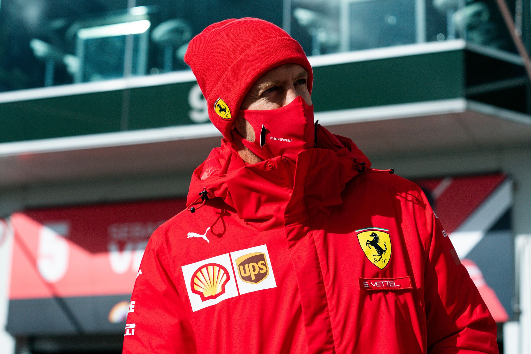 Sebastian Vettel, Ferrari, racingline