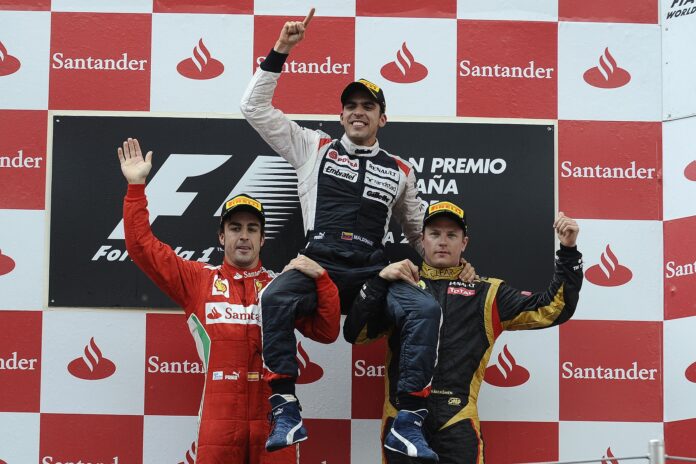 Pastor Maldonado, Fernando Alonso, Kimi Räikkönen