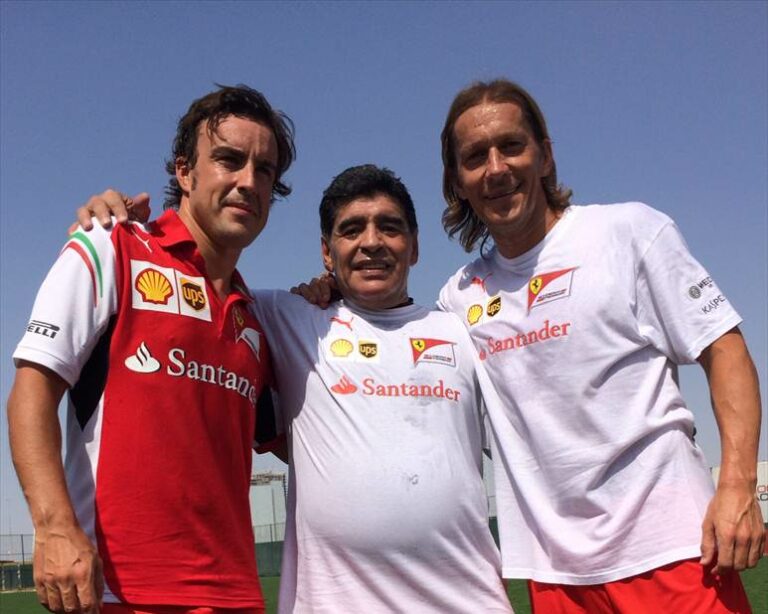 fernando alonso, diego maradona, Míchel Salgado