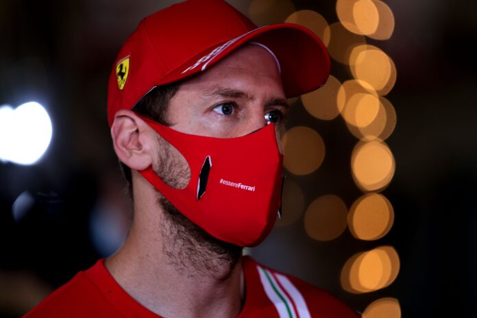 Sebastian Vettel, Ferrari, racingline