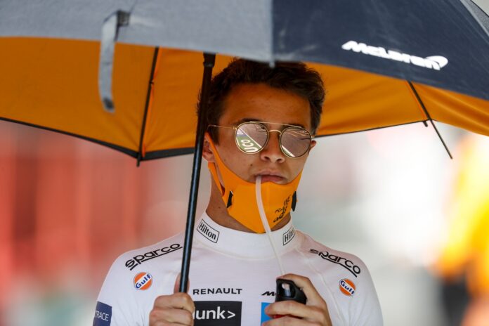 Lando Norris, McLaren, racingline