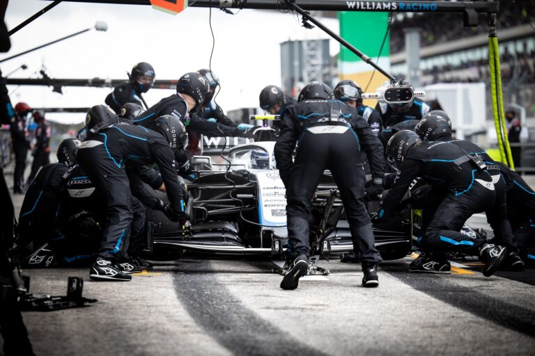 Williams Racing, boxkiállás, racingline.hu