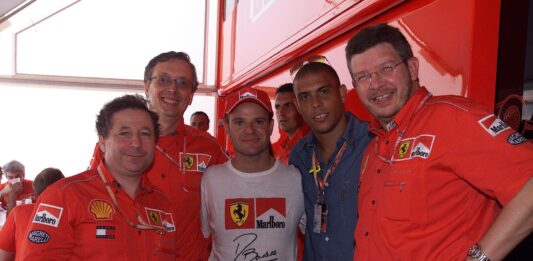 rubens barrichello, jean todt, ross brawn, ronaldo
