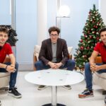 Charles Leclerc, Mattia Binptto, Carlos Sainz