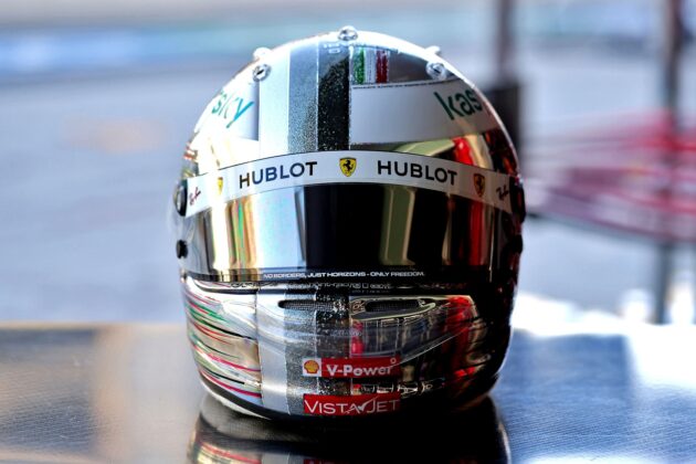 Sebastian Vettel, Ferrari, racingline