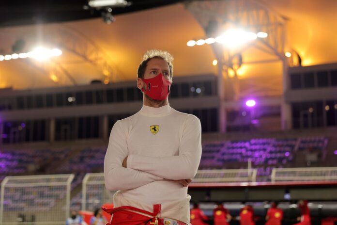 Sebastian Vettel, Ferrari, racingline