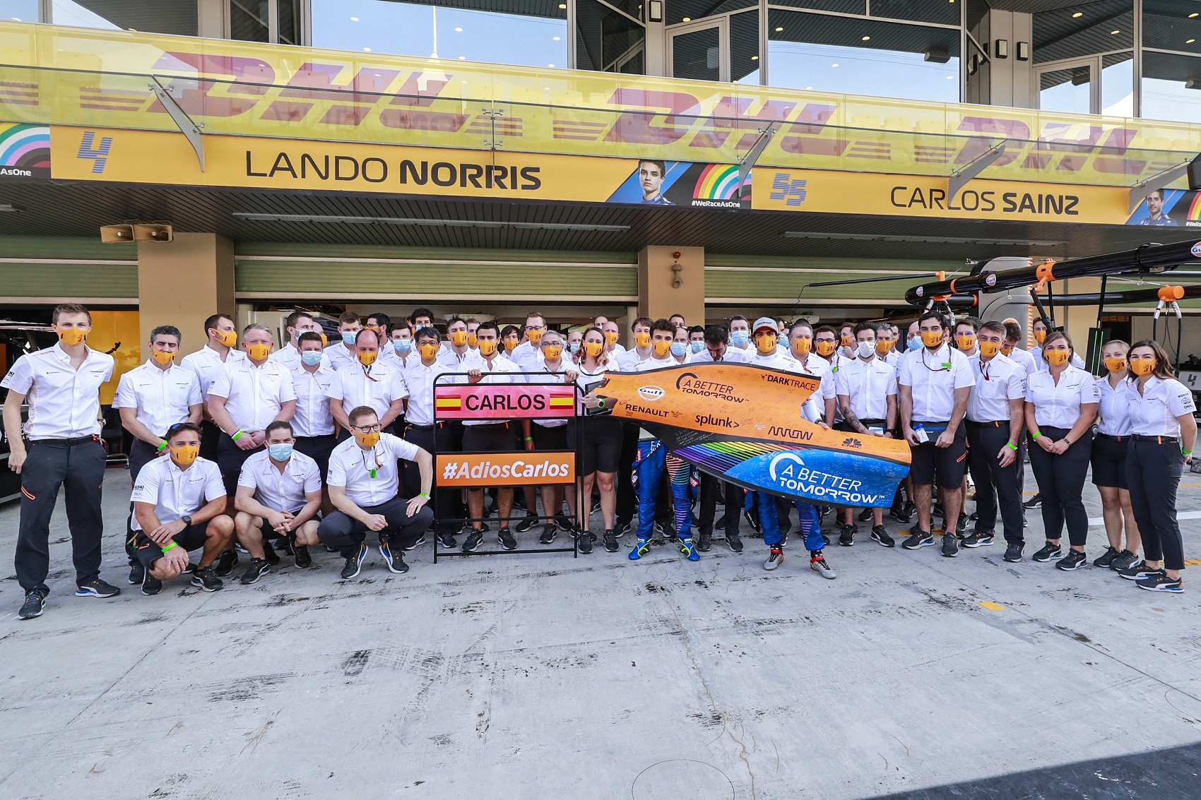 Carlos Sainz, Lando Norris, Zak Brown, Andreas Seidl, McLaren, racingline