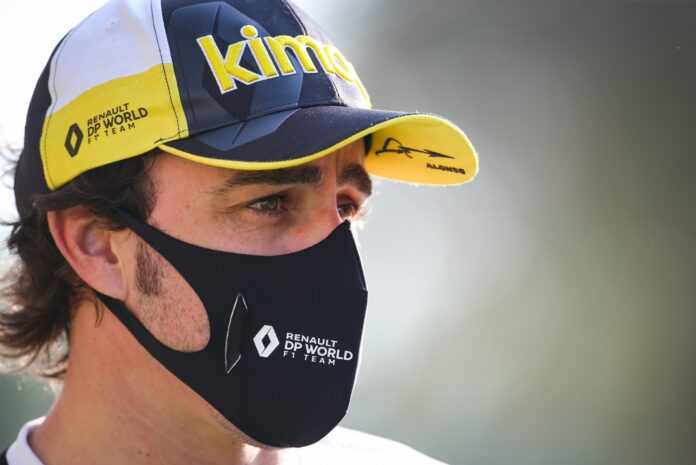Fernando Alonso, Renault, racingline