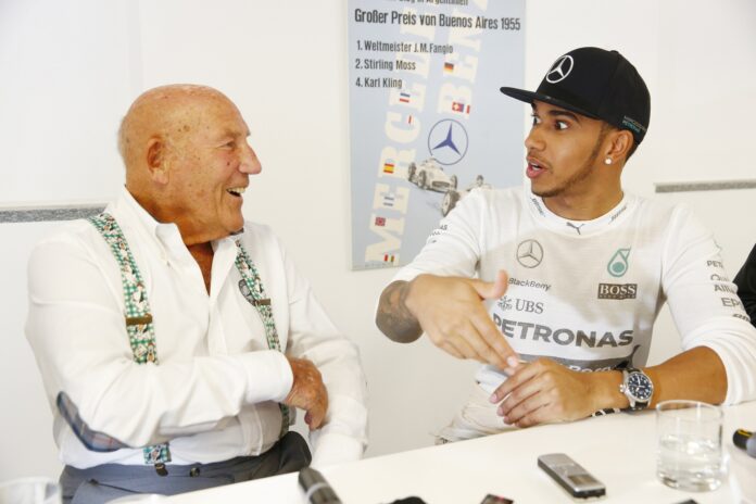 Sir Stirling Moss, Lewis Hamilton
