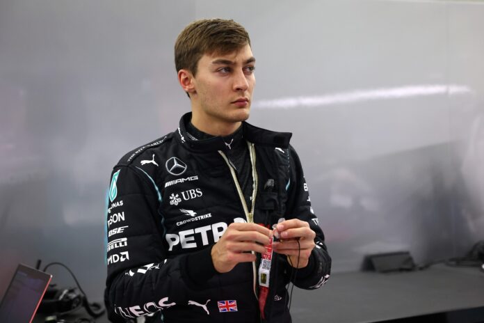 George Russell, Mercedes, racingline