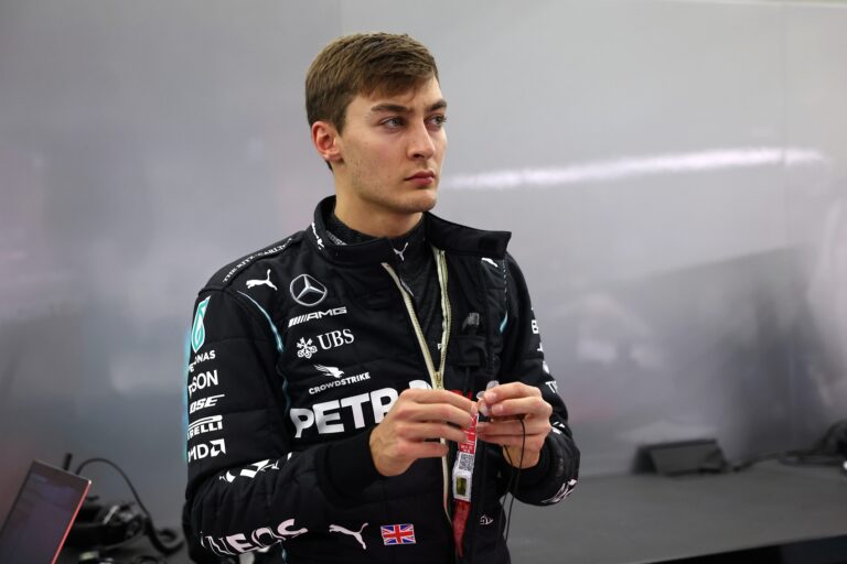 George Russell, Mercedes, racingline