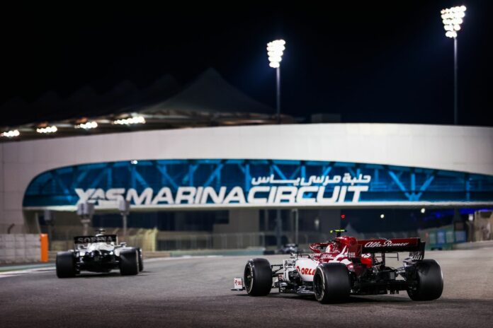 Yas Marina, racingline