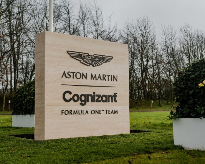 Aston Martin Cognizant Formula One Team entrance