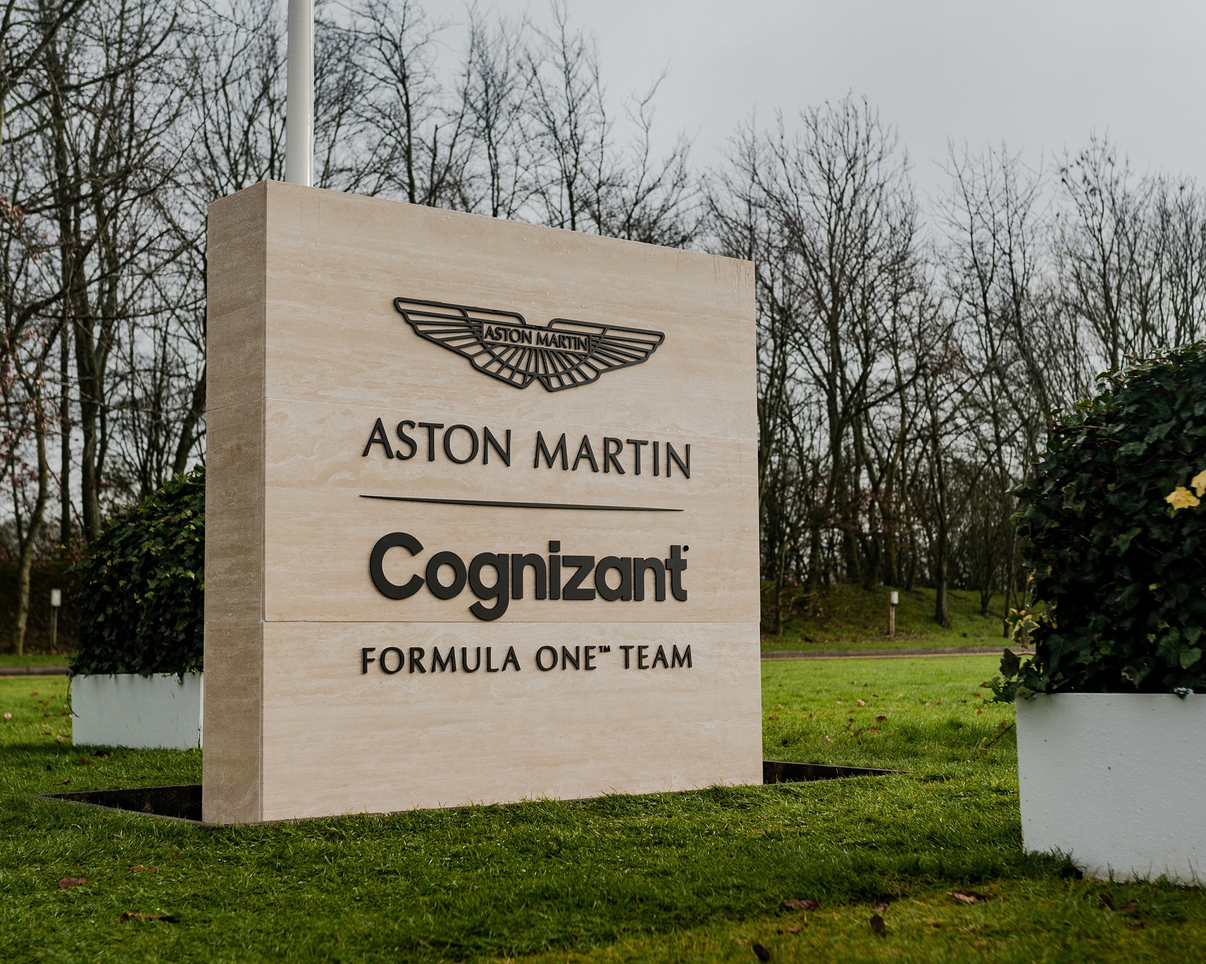 Aston Martin Cognizant Formula One Team entrance